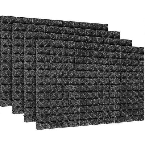 24 morceaux de laine/mousse d'insonorisation de 30 x 30 x 2,5 cm (1/5)