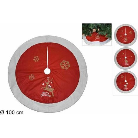 TRADE SHOP - Tappeto Albero Di Natale Gonna Copertura Sottoalbero Natale 100cm Vari Modelli -
