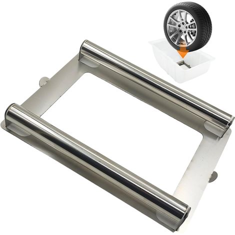 Support De Roue, Support De Nettoyage De Jantes Support à Rouleaux Métalliques Support De Maintenance Et De Présentation Universel De Nettoyage De Jantes Support De Detailing - 34 26CM (1/5)
