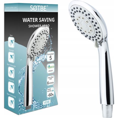 Duschkopf, Handbrause, für Badewanne, 5 Funktionen, starker Wasserstrahl (1/5)