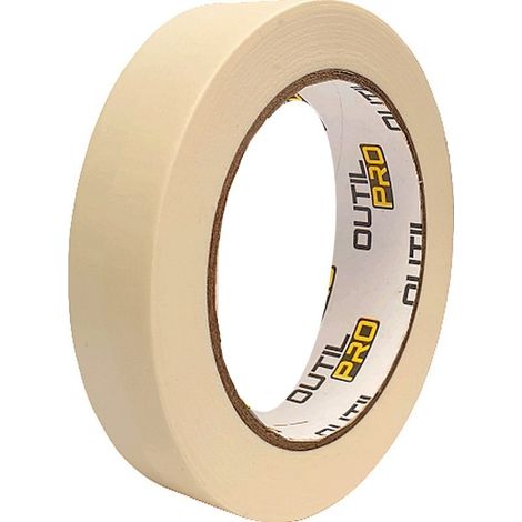 Adhésif de masquage OUTILPRO ruban idéal pour travaux peinture 25mm x 50 m (1/2)