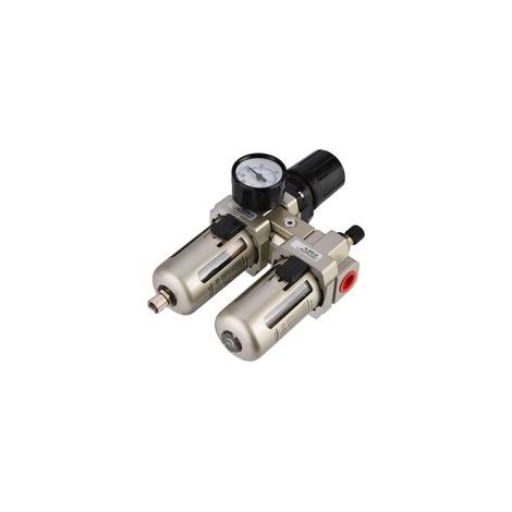 régulateur de pression d'air comprimé en alliage d'aluminium AC3010-03 avec filtre à eau et piège à humidité 3/8" (1/5)