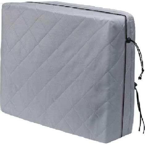 Cubierta impermeable para unidad exterior de aire acondicionado (53x38x9 cm), cubierta impermeable con aislamiento térmico y protección contra la corrosión. (1/5)