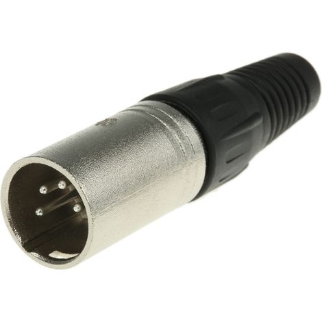 RS PRO-Connecteur XLR Mâle Droit 4 voies Montage sur câble ( Prix pour 1 )