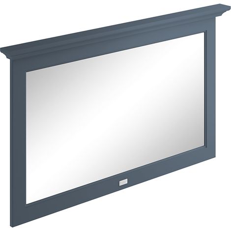 Bayswater Flat Bathroom Mirror 1200mm Wide - Stiffkey Blue (1/2)