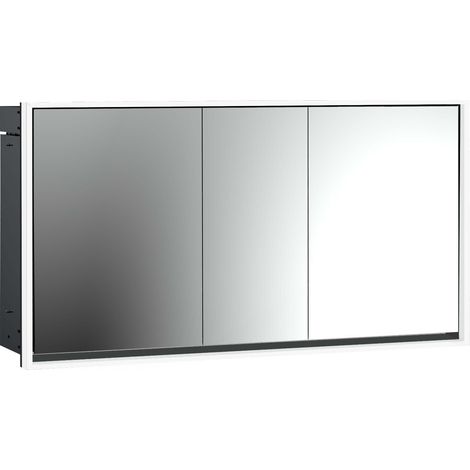 Armario con espejo iluminado emco loft, 1600mm, 3 puertas, modelo (1/5)