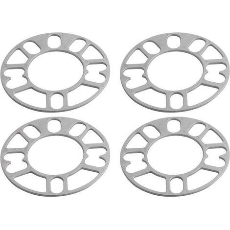 4 PièCes Entretoises de Roue en Aluminium Cales Plaque Automatique 3Mm Goujon pour 4X100 4X114.3 5X100 5X108 5X114.3 5X120 (1/4)