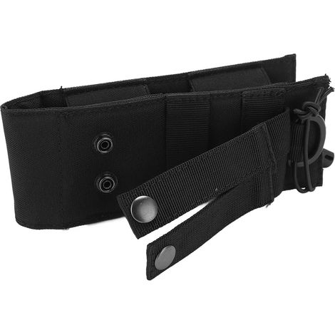 Pochette pour radio militaire d'extérieur avec chargeur, étui pour interphone en tissu Oxford résistant, sac banane noir (1/5)