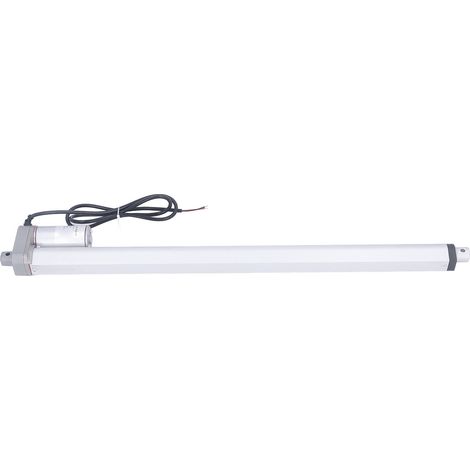 Vérin électrique linéaire 500mm course, alliage aluminium blanc, actionneur pour fauteuil de massage, télécommande incluse, moteur 12V (1/5)