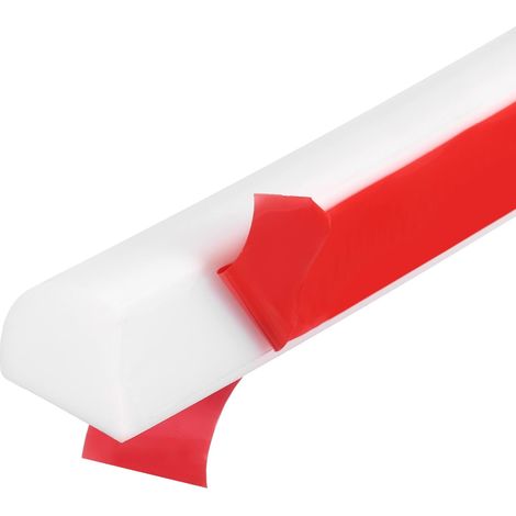Moulures Flexible Silicone 100cm, 20x18mm Moulure Autocollant Mural Double Face Auto-Adhésif Quart de Rond, Joint Décoratif pour Plafond Mur Angle Sol Baignoire Barrière Eau, Blanc (1/5)