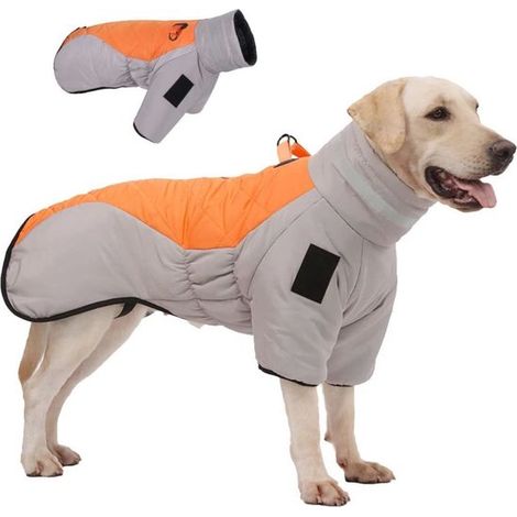Cappotti invernali per cani, cappotti spessi per cani, impermeabili, cappotti invernali riflettenti per cani, antivento, abbigliamento caldo per cani, abbigliamento comodo per animali domestici (1/5)