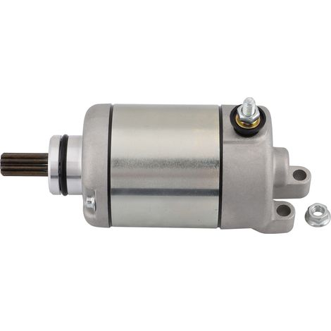 YAMAHA starter motor with 9-tooth pinion gear, suitable for motorcycles R6, FZ6, FZ6R, XJ6F and XJ6S. Original part number: 2C0-81890.