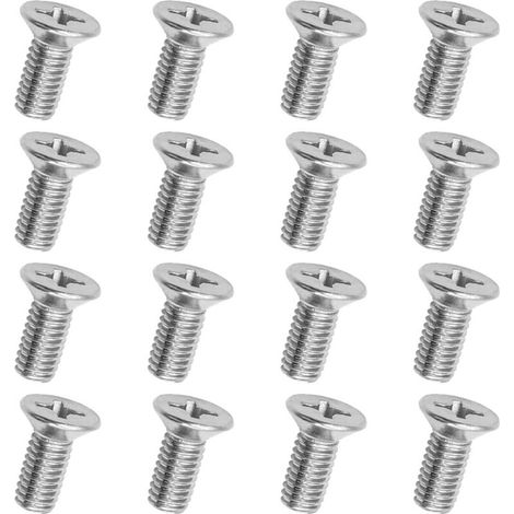 16 Pièces Auto Acier Inoxydable Vis Rotor, Titane Alliage Frein à Disque Boulons de Rotor, Vis à Disque de Frein Avant pour Voiture, Disques de Frein Automobiles Pièces à Usage Général (1/5)