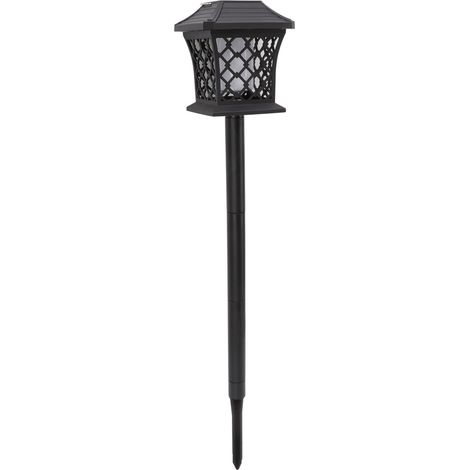 Lampes solaires LED à effet flamme vacillante, forme de grille, pour lanternes de jardin et éclairage paysager. (1/5)