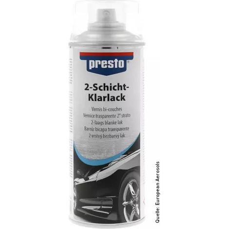 Presto 2-Schicht-Klarlack transparent hochglänzend 400 ml 307229