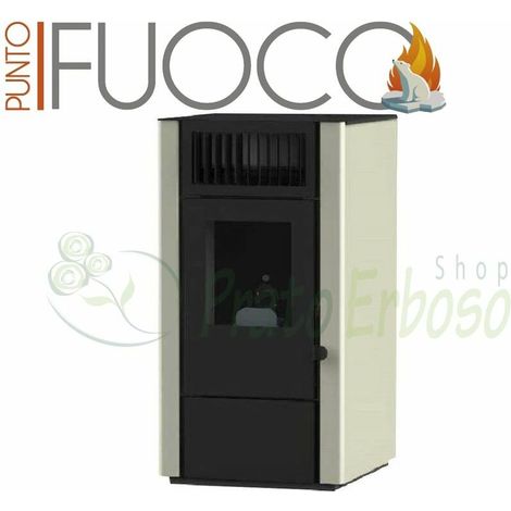Dora - Stufa a pellet da 9 kw avorio (1/3)