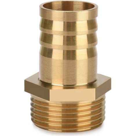Raccord de tuyau en laiton 1" AG x 1" (25mm)  Adapteur d\'extrémité  1 pièce