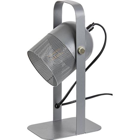 Lampada da tavolo Ronnie Metal Grey E14 1x Max 25W H: 28,5 cm L: 15 cm Ø10 cm (1/5)