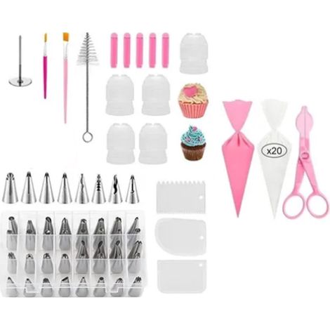 Kit de décoration de gâteaux 83 pièces, buses en acier inoxydable, ustensiles professionnels pour pâtisserie (1/5)