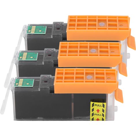 3Pcs Ink Printer Cartridge Black Plastic PGI-870 for Canon MG5780/TS6080/TS5080 25ml (1/5)
