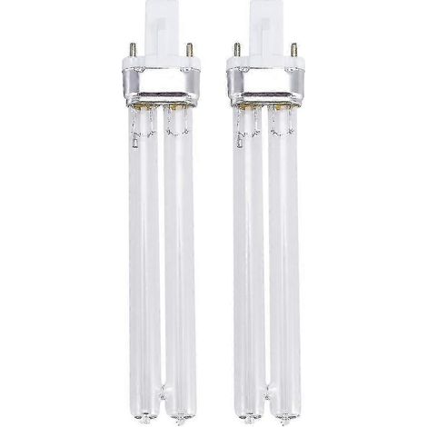 Lot de 2 lampes de désinfection ultraviolette UV de 11 W pour aquarium (culot G23) - Chumian (1/2)