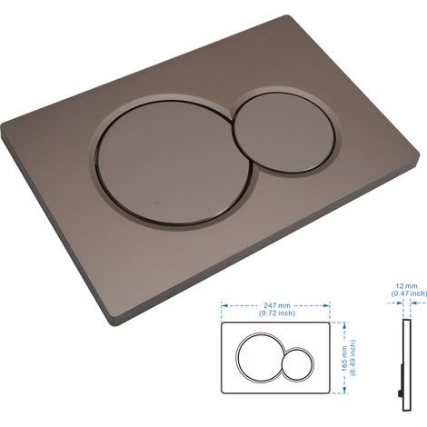 Spülkasten-Panel für  Sigma 01 [bronze, verdeckte Montage]