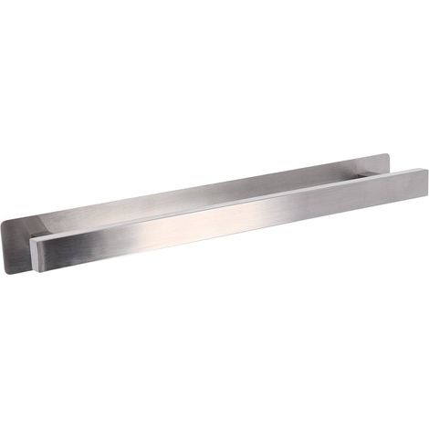 Portasciugamani su adesivo in acciaio inox - cromo - Tendance