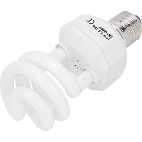 Lampe UVB à économie d'énergie pour reptiles, tortues et lézards, supplément de calcium, lumière ultraviolette 5.0 13W (1/5)