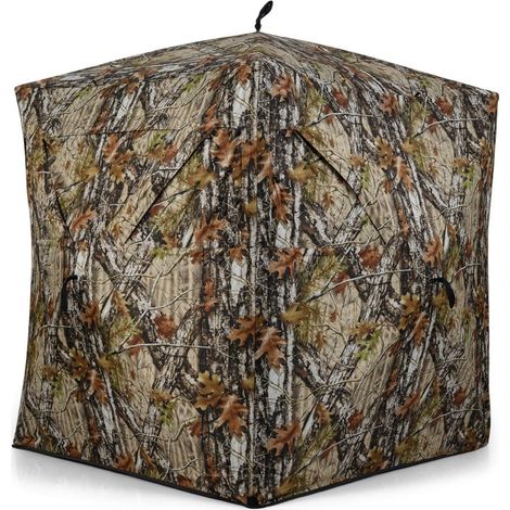Caseta de caza para 2 personas con ventanas silenciosas y camuflaje