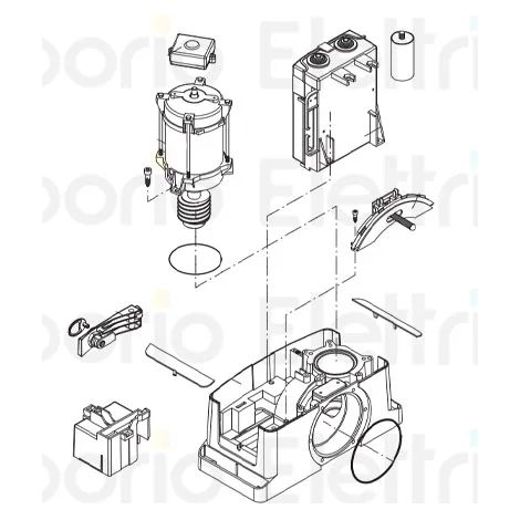 beninca pièce détachée moteur bull8-om assemblé 9686510