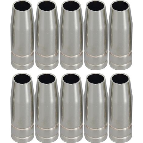 MIG CO2 torche de soudage de Conical Buse et Shield Cup et Buse de gaz 10pk (1/4)