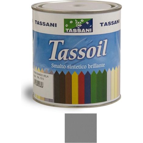 Tassoil Smalto Sintetico Brillante 750 ml Grigio Medio