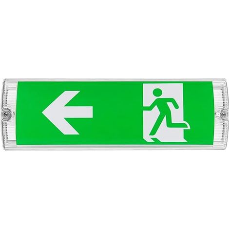 Emergency LED light, emergency exit light with battery up to 3 hours, 4 pictograms sign (1/5)