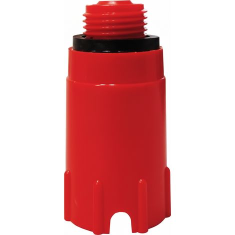 Tappo filettato maschio per prova impianto 1 2 m colore rosso bampi vtp20000r