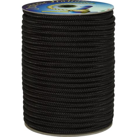 Corderie Italiane 006063391 Treccia polipropilene nera 6 mm - 100 mt