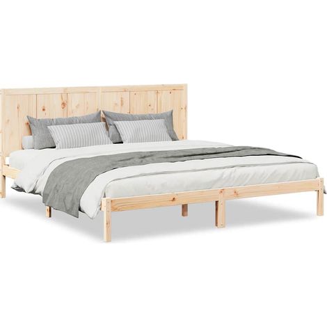 Maison Exclusive - Giroletto Extra Lungo senza Materasso 200x220 cm Legno Massello