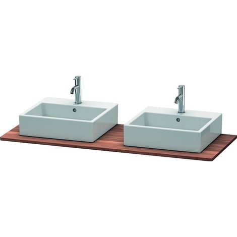 Duravit XSquare Massivholz-Konsole, 2 Ausschnitte, 1400x20x550mm, (1/5)