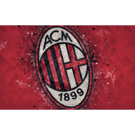 Papier peint panoramique Foot / Football - ACM - AC Milan - 195 cm x 122 cm (1/2)