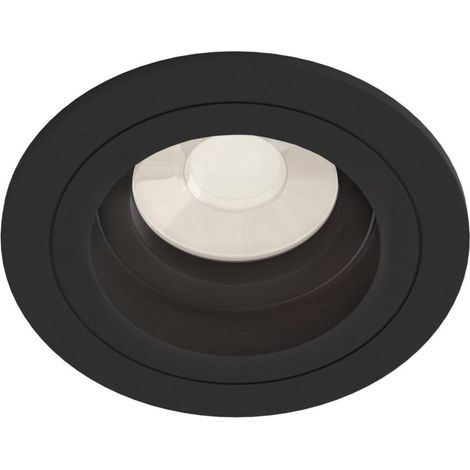 Faretto Da Incasso Moderno Atom Alto Alluminio Nero 1 Luce (1/4)
