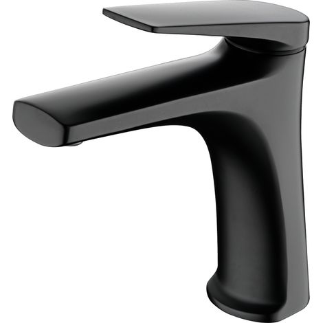 Monomando lavabo Delos negro mate
