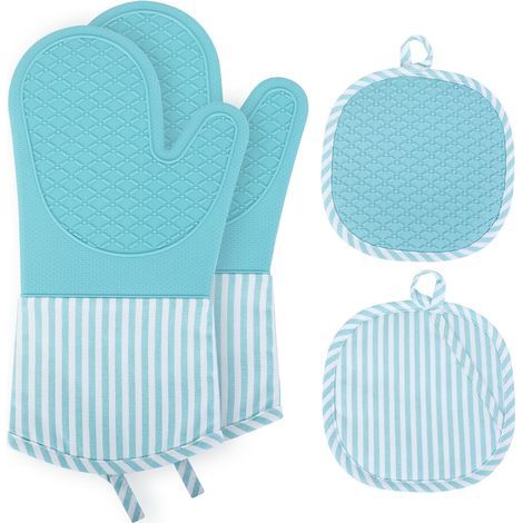 Gant Four Silicone, Gant Cuisine Four Silicone 230°C Résistants, Gant Four Anti Chaleur AntidéRapants pour Cuisine Cuire Et Griller (1/5)