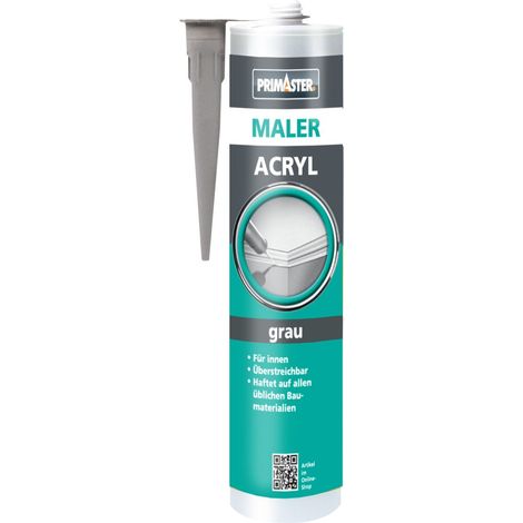 Primaster Maler-Acryl Grau 310ml Dichtmasse Dichtstoff Bauacryl (1/2)