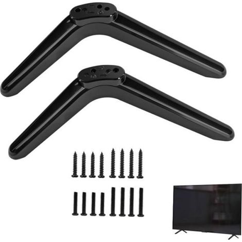 2 Pied de TV Universel,Compatible 32-55 Pouces,Support ABS 45kg,Trou 17-20mm,Salon Chambre (1/4)