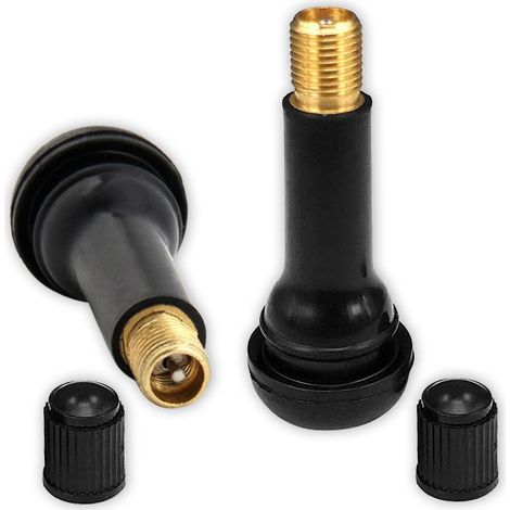 Oc-Pro – Lot de 100 valves TR414 pour pneus tubeless – Diamètre 11,5 mm – Longueur 40 mm – Pression max 4,5 bar – Remplacement recommandé