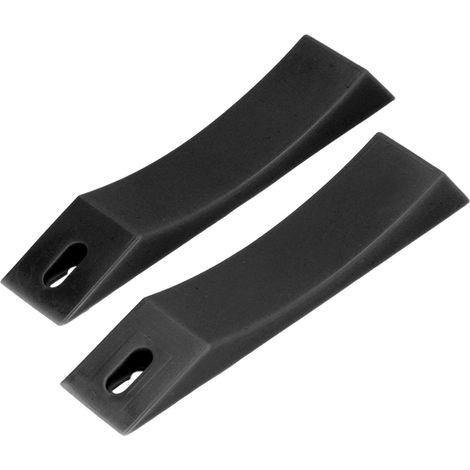 Lot de cales antidérapantes en silicone pour barre de musculation, protection des disques et anti-glissement (Noir) (1/5)