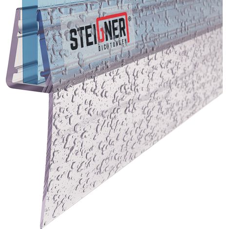 STEIGNER Duschdichtung UK05 Ersatzdichtung für Dusche Wasserabweiser, L, 60 cm, (Einzeldichtung), 6mm bis 8mm Glasstärke