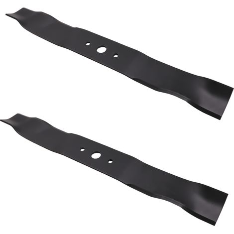 2x49cm Lames de tondeuse à gazon pour Mulchklingen Hurricane HTG 98 SD / 98SD / HTG98SD (1/3)