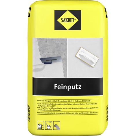 SAKRET Feinputz 25 kg Sack Naturweiß Putze