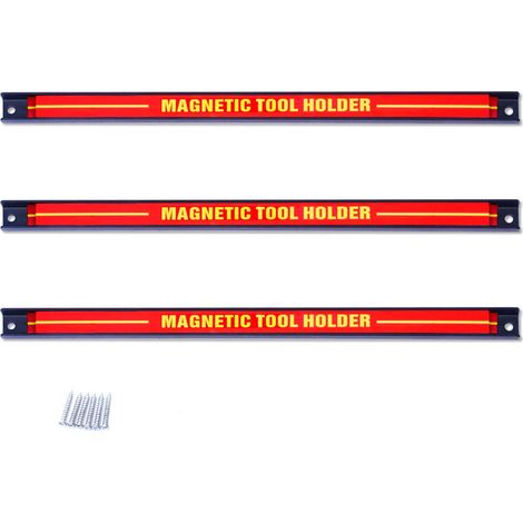 Portautensili Magnetico Composto da 3/6 Pezzi per Chiave Coltelli Cacciaviti,Capacità Carico 10 kg (1/5)
