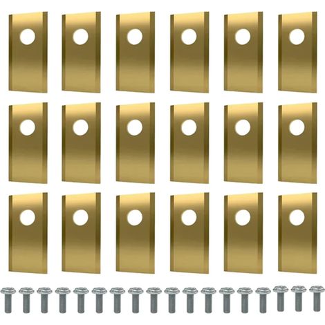 Lames de rechange dorées (lot de 18) pour coupe-bordures et tondeuses robotisées Worx Landroid. (1/4)